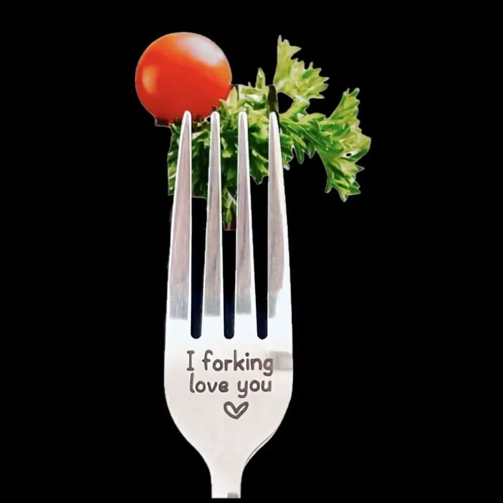 NWT Gorgeous “I Forking Love You” Great Anniversary, Valentine’s Funny Fork Gift